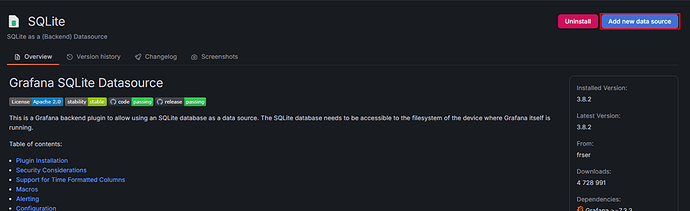 Рис. 2. Добавление источника данных